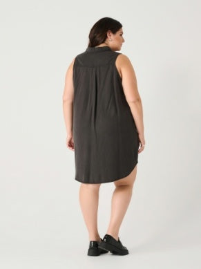 Dex Plus A-Line Tencel Knee Length Dress